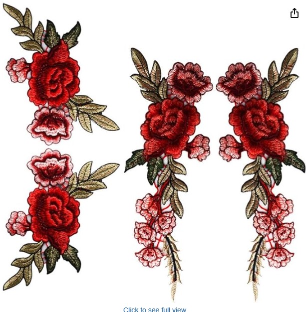 Floral Appliques Rose